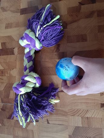 Piłka i sznur dla psa