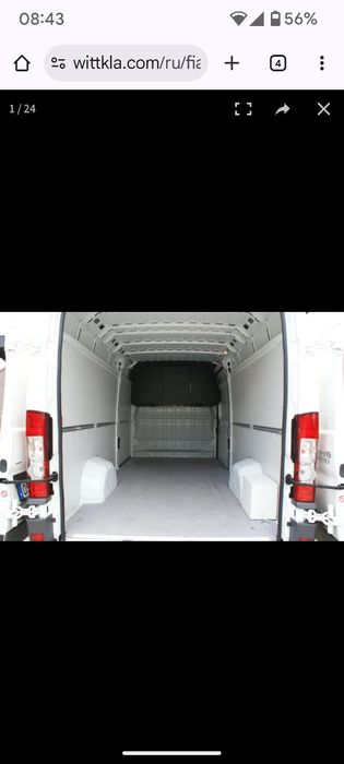 Ліжко до Fiat Ducato,Renault Master, диван розкладний, спальне місце