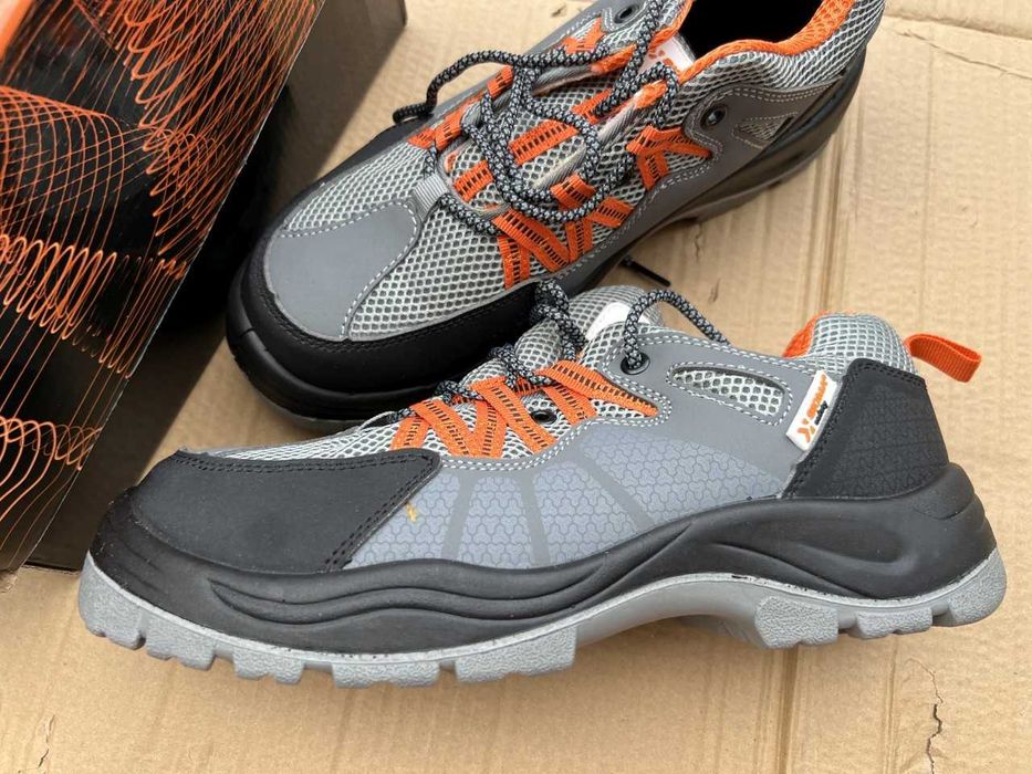 Półbuty robocze męskie Z PODNOSKIEM przewiewne buty OCHRONNE bhp 43