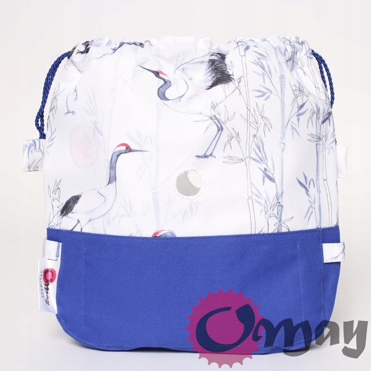 organizer OBAG MOON LIGHT worek niebieski komin 2 kieszenie OMAY