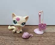 Littlest Pet Shop LPS #1231 Shorthair Kot UNIKAT + akcesoria