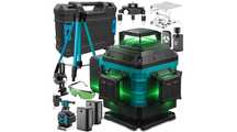Profesjonalna POZIOMICA LASEROWA 4D 16 LINII Laser Krzyżowy 360 Statyw
