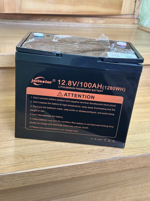 Акумулятори jsdsolar 12v 100ah LifePo4, 6000 циклів