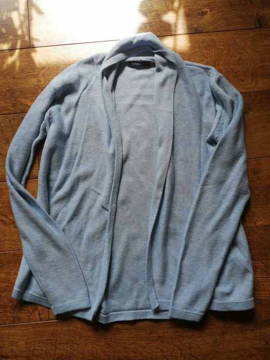 Sweter cardigan TATUUM błękitny rozm. S IDEALNY