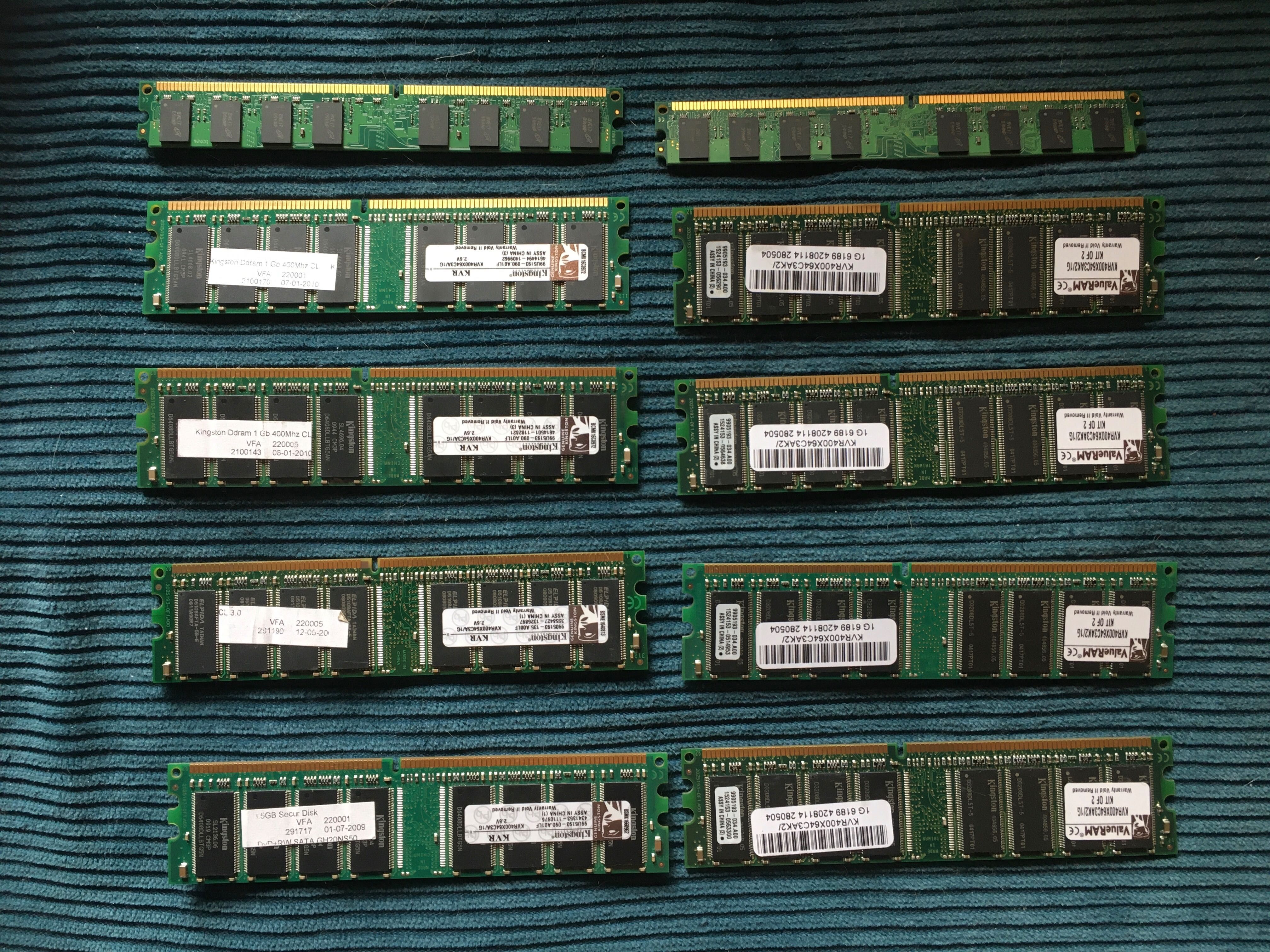 Memórias RAM DDR  1 Gb novas (6)