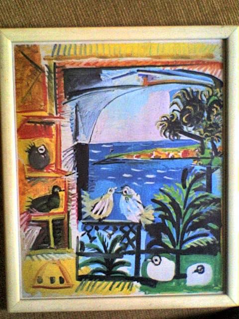 Pinturas reproduções emolduradas com vidro