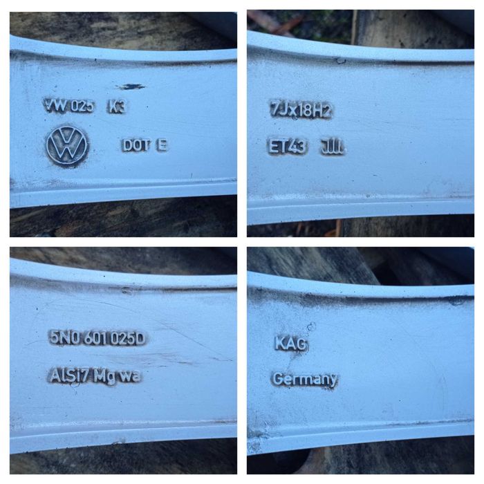 Felgi Koła Aluminiowe VW 235/50/R18 7.5mm 5x112 AUDI SKODA SEAT