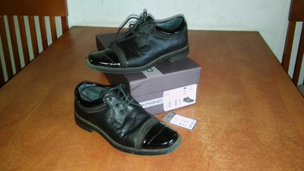 buty komunijne/wizytowe chłopięce CCC (Vapiano) rozmiar 33, stan db+