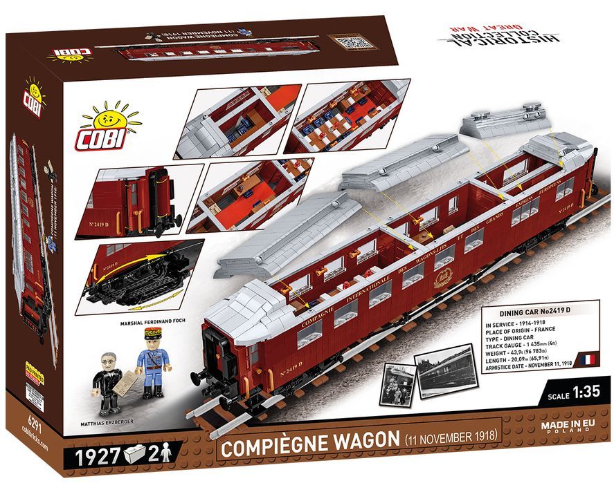 Klocki Cobi 6291 Compiegne Wagon 1918  Hc 1927 El.
