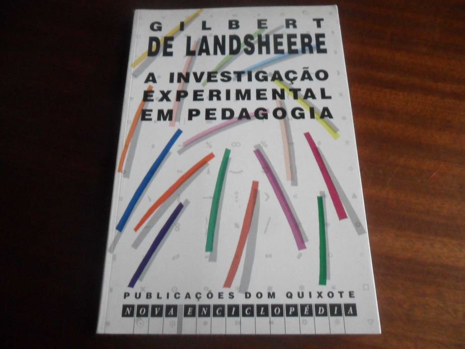 "A Investigação Experimental em Pedagogia" de Gilbert de Landsheere