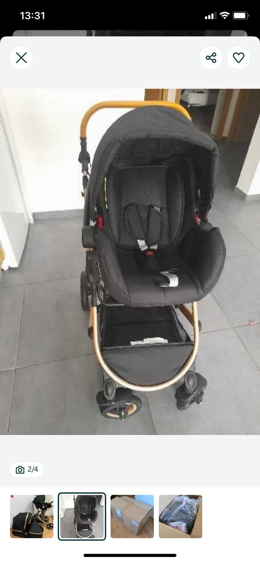 Carrinho de bebé novo