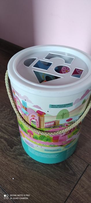 Elepun drewniane klocki zamek