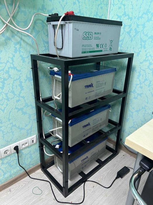 Комплект акумуляторних батарей GEL 12V200Ah для резервного живленя