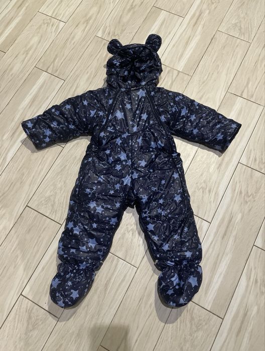 Дитячий зимовий комбінезон трансформер на овчині для новонароджених