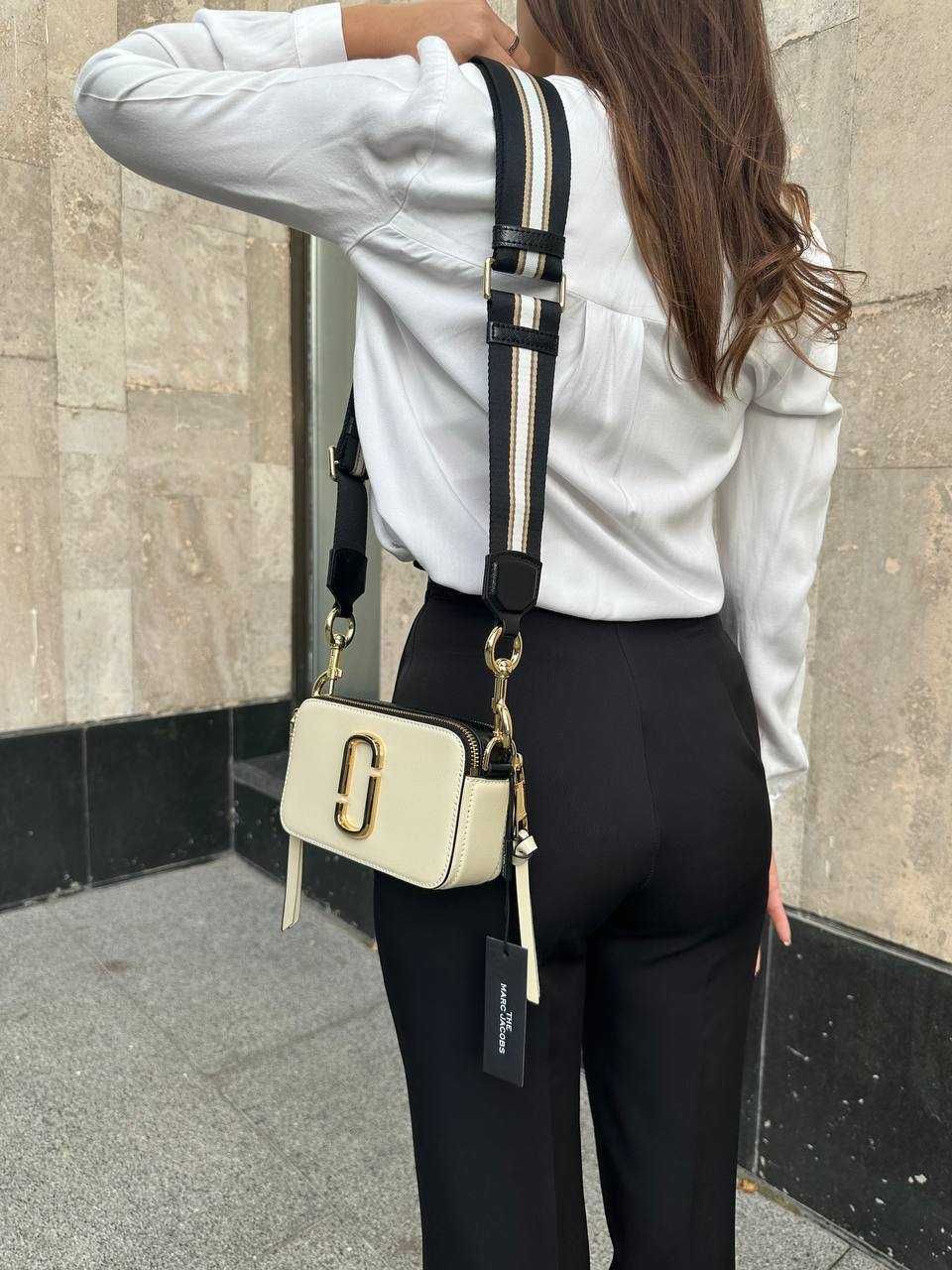 Сумка Marc Jacobs Women's Snapshot белая