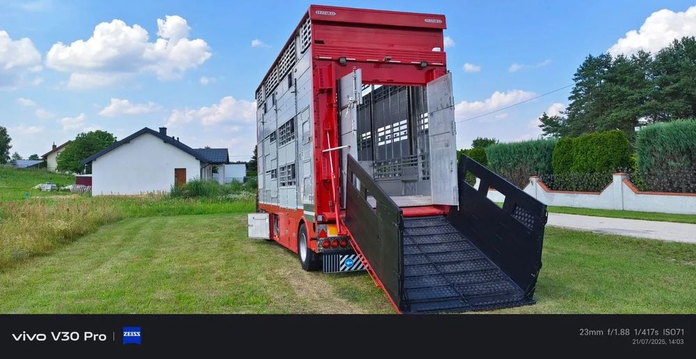 Pezzaioli RBA22 Dwuosiowa Przyczepa – 2x Bydło, 3x Trzoda – 2016r – Bezwypadkowa!