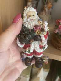 Śliczna figurka kolekcjonerka święty Mikołaj retro