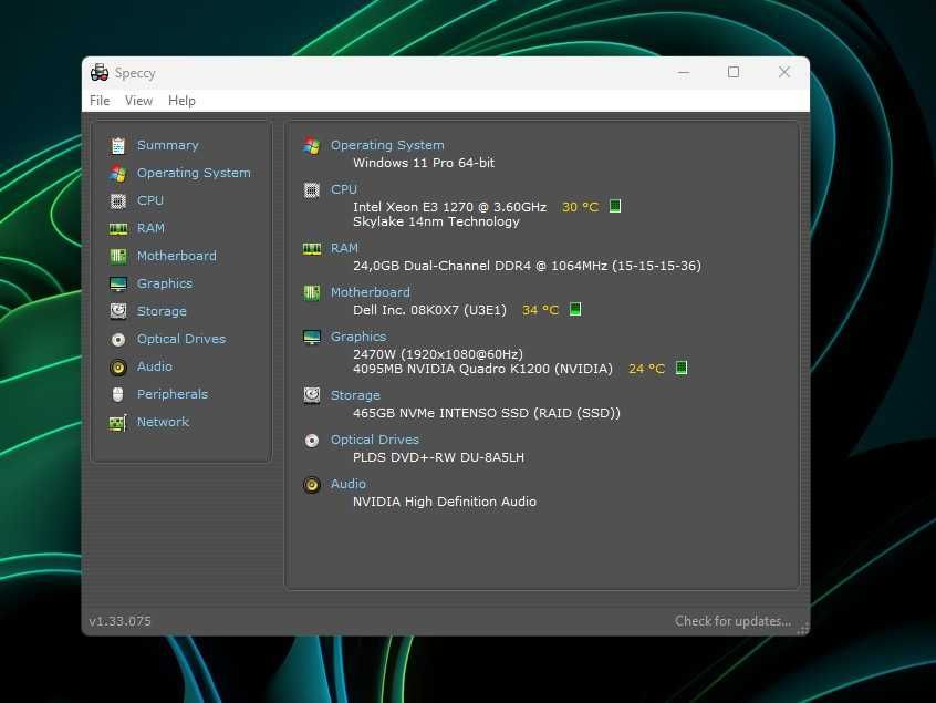 Workstation Dell Precision 3420 Xeon E3 / 24GB DDR4 / SSD nvme 500GB