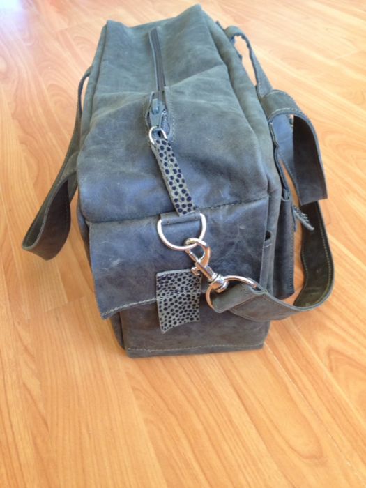 Torebka kuferek Maja Łagoda skórzana zieleń nowa jedyna!