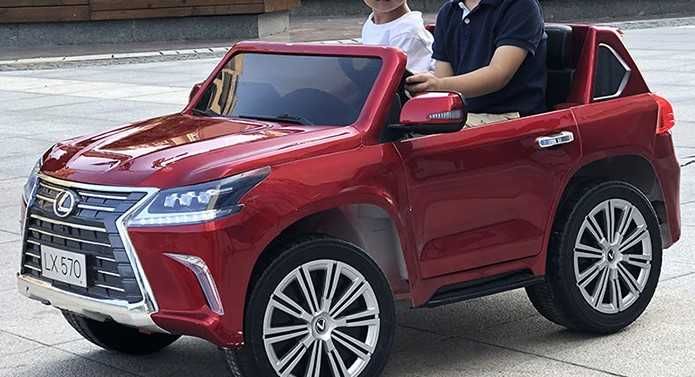 Pojazd na Akumulator LEXUS DK-LX570 Czerwony Lakierowany MP4 4x4