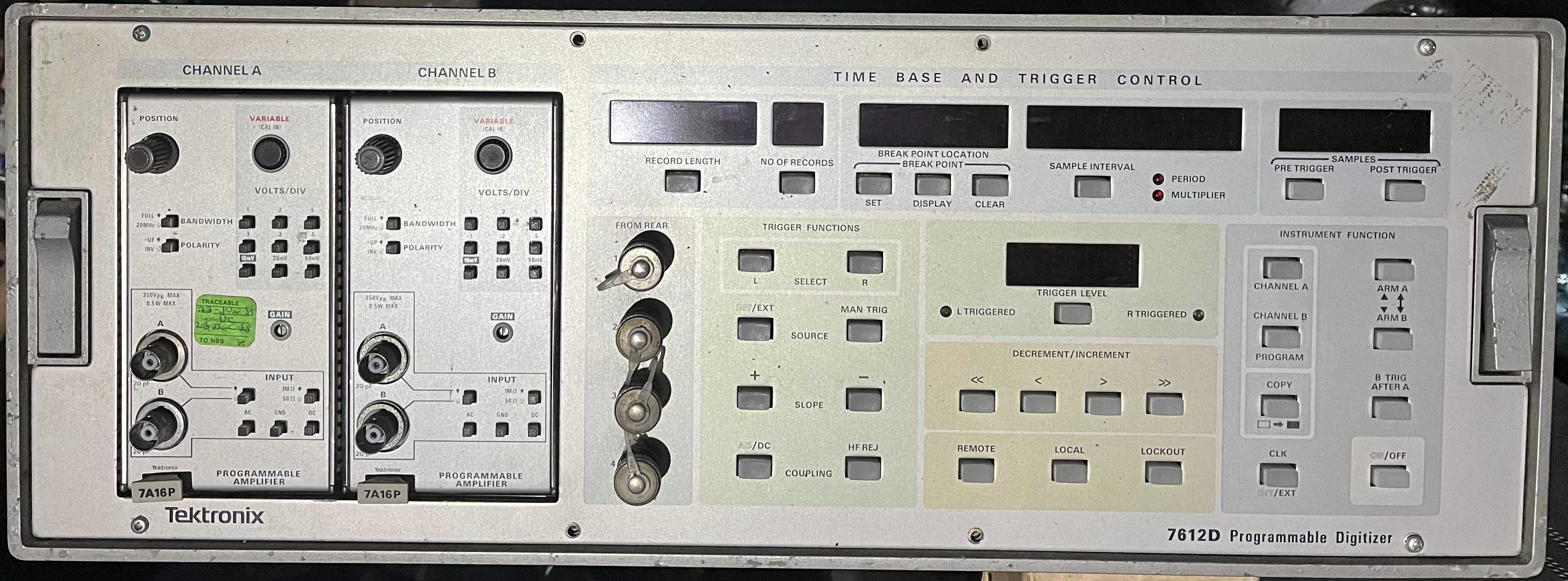 Tektronix R7912, 7612D Transient DIGITIZER