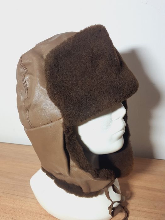 Czapka zimowa uszatka futrzana Nowa rozm 58