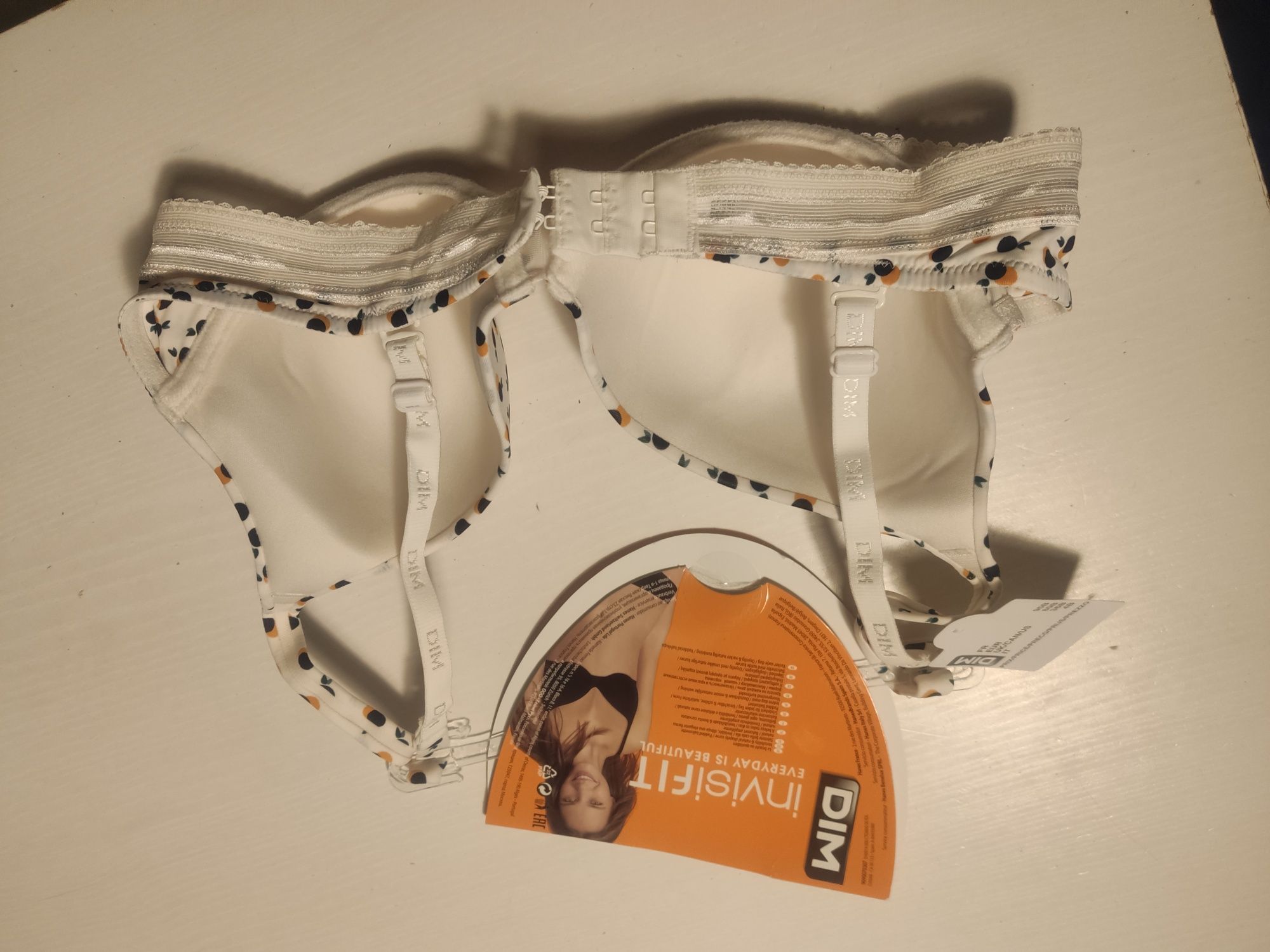 PADDED BRA - Biustonosz z fiszbiną stanik 80B DIM Wyprzedaż