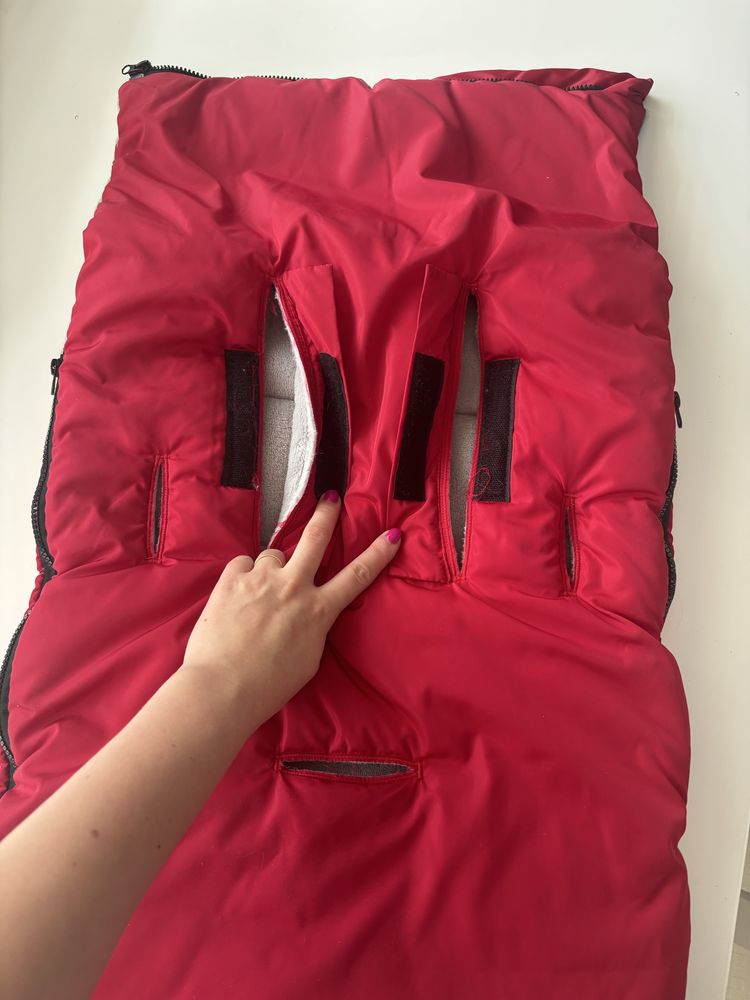 Śpiworek cottonmoose Baby Moose v.2023 czerwony 0-12 msc