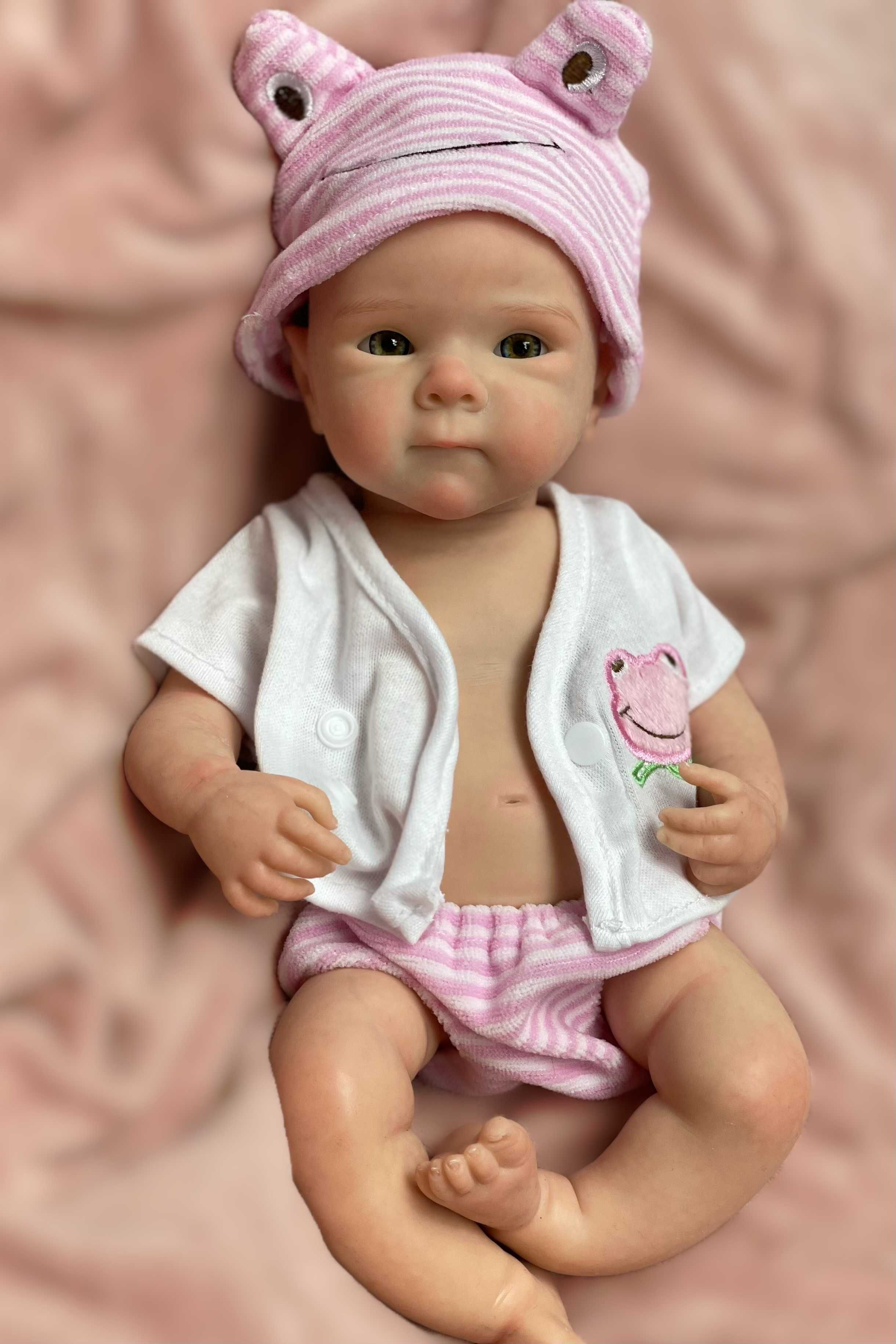 CAŁA Z SILIKONU ! Miękka Elastyczna Lalka Reborn Swobodne Kończyny