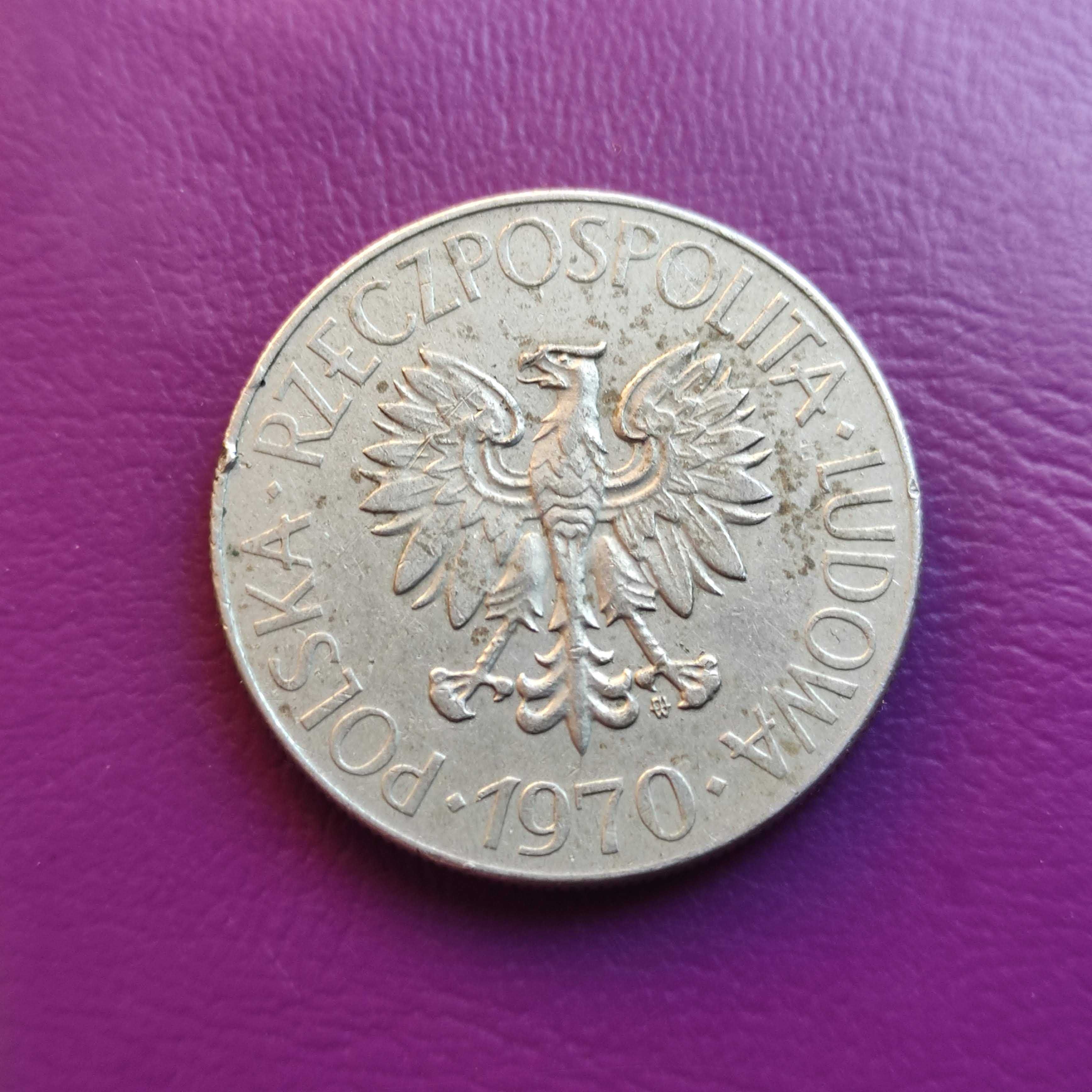 Moneta PRL-u 10 ZŁOTYCH 1970 - ''KOŚCIUSZKO'' - Piękna (nr.1)