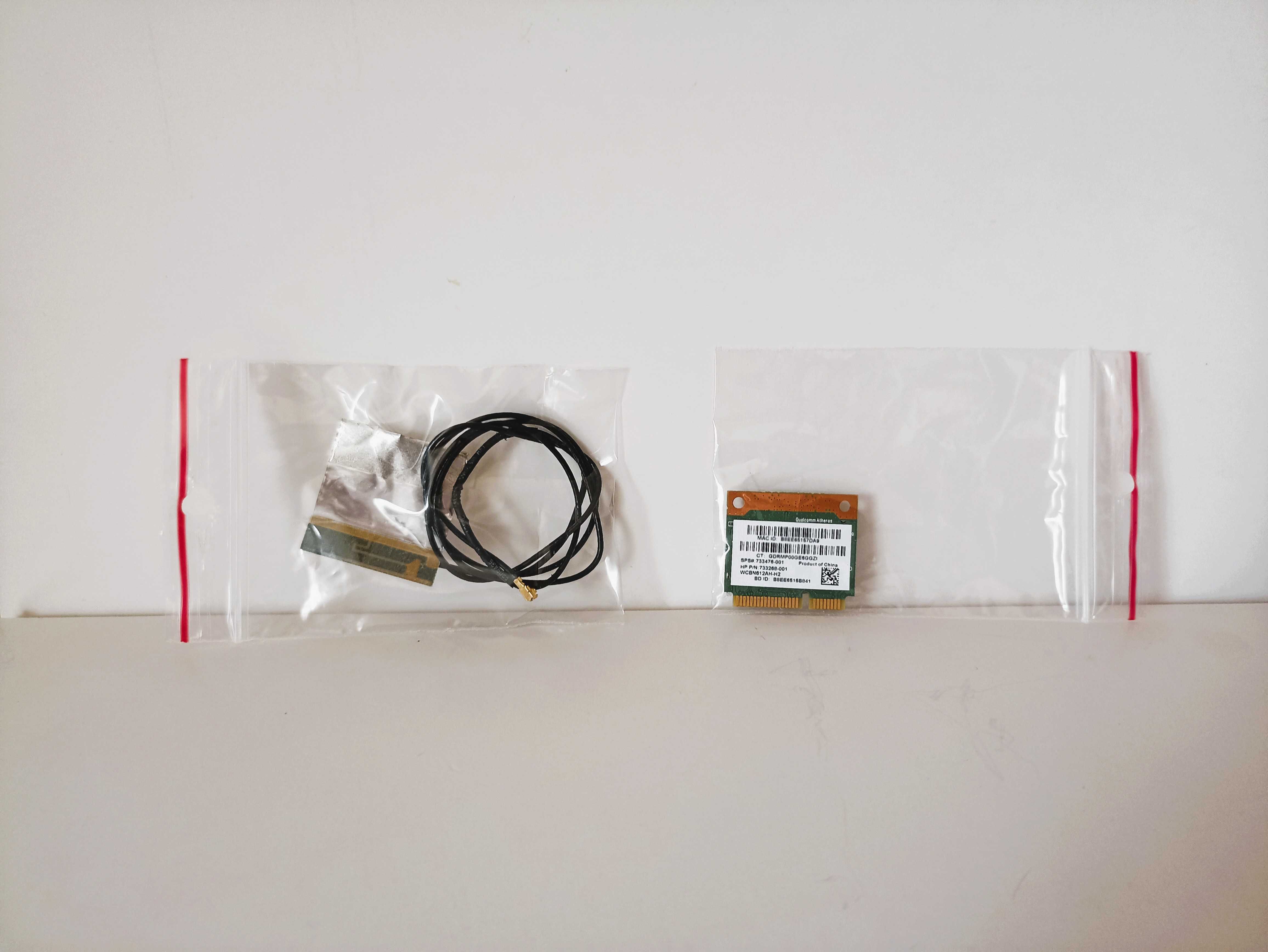 Karta sieciowa laptop WiFi BT 4.0 Atheros QCWB335 + antena stan bdb+