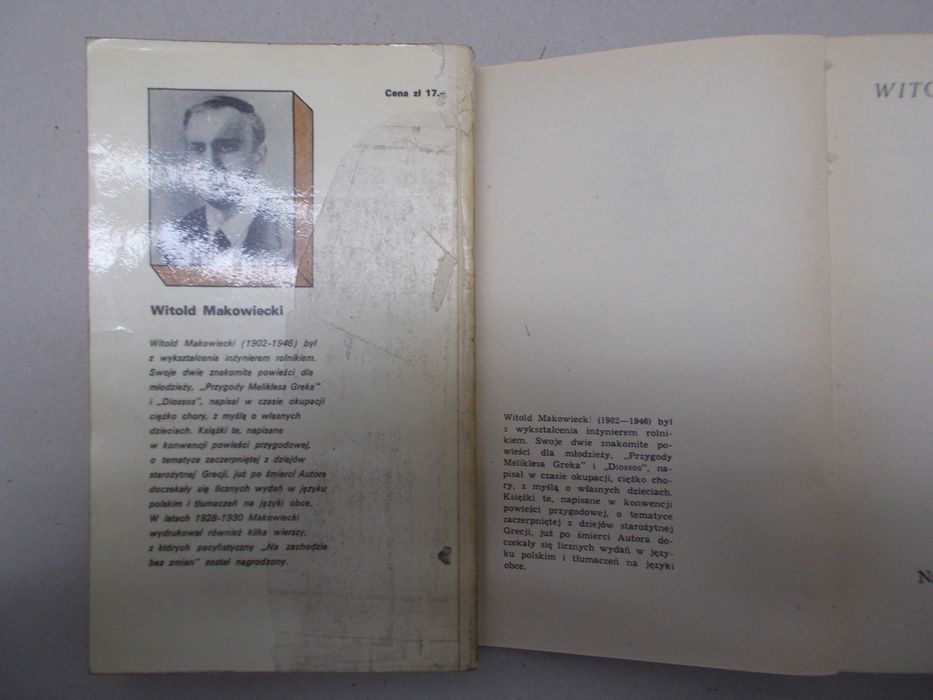 Witold Makowiecki - Diossos i Przygody Meliklesa Greka - zestaw