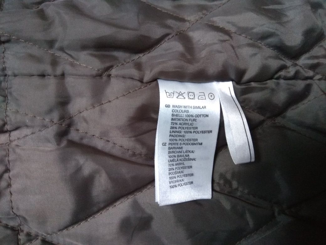 Ciepła fajna parka zimowa h&m 92