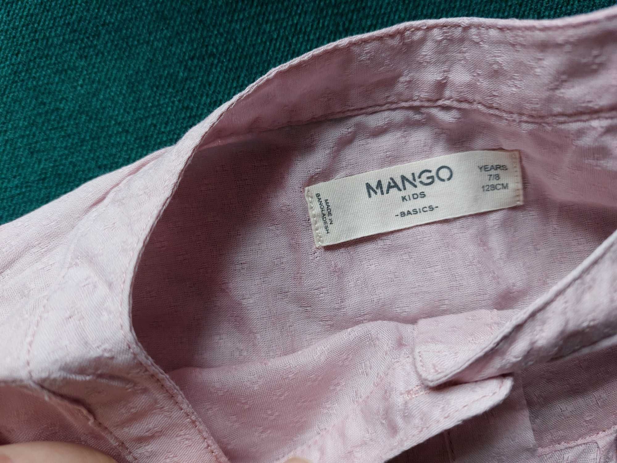 Mango bluzka- koszula bawełna 128cm dziewczynka