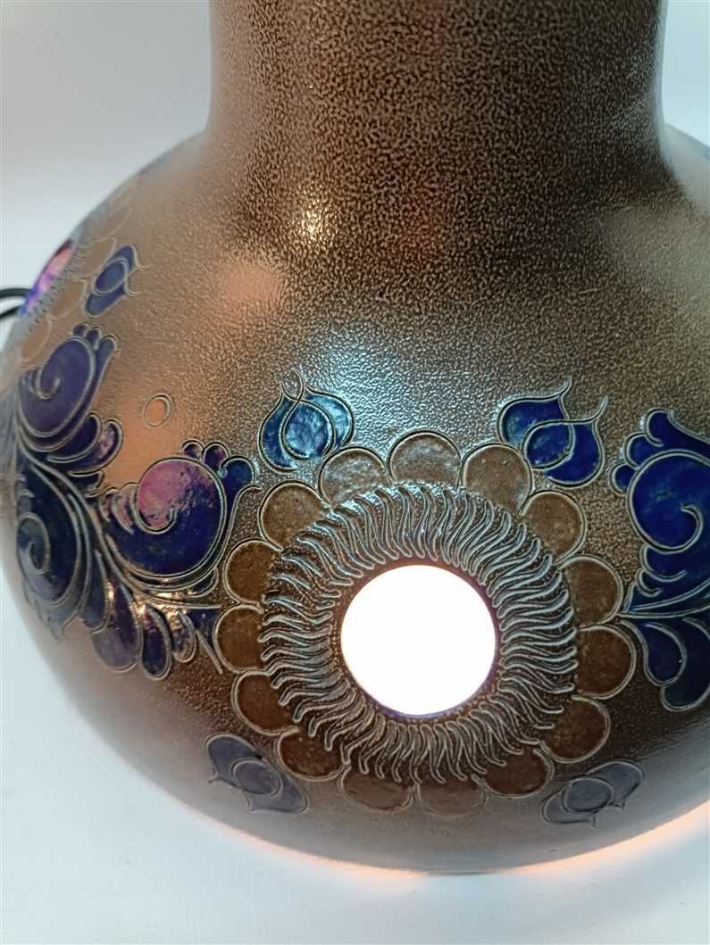 Porcelitowa lampa wisząca tykwa na łańcuchu