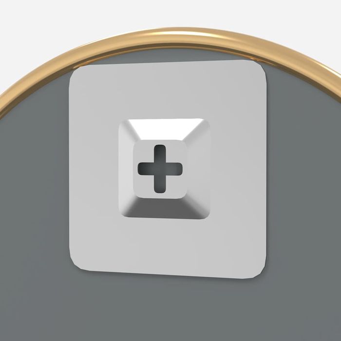 Vidaxl Lustro Ścienne, Złote, Ø 30 Cm, Okrągłe