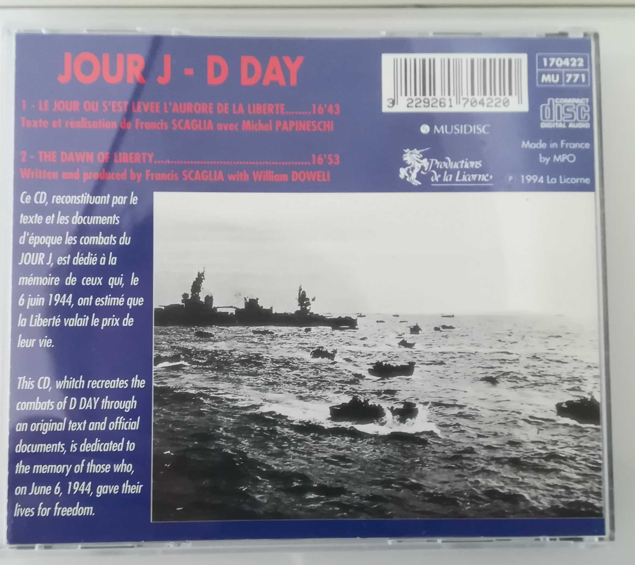 CD audio muzyka wojskowa i z czasów II wojny światowej D-Day