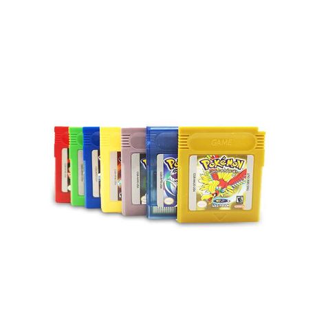 Pokémon jogos Gameboy Yellow,Green, Red, Blue, Silver, Crystal,Gold