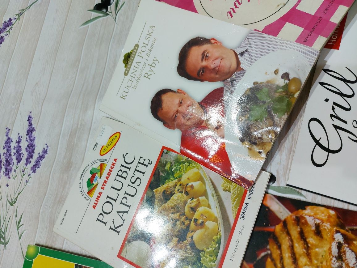 Książki kulinarne kucharskie z przepisami grill ryby soja kuchnia