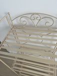 2 metalowe regały shabby chic