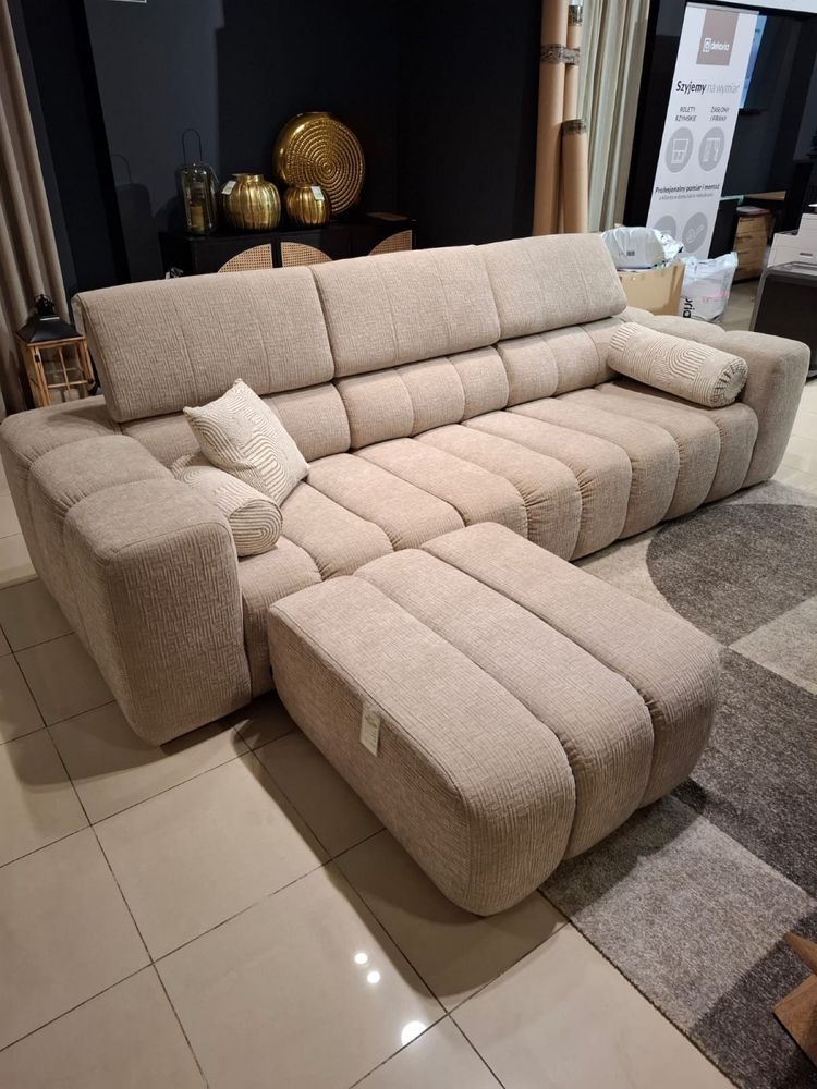 Sofa modułowa Puszman regulowane zagłòwki pufa narożnik