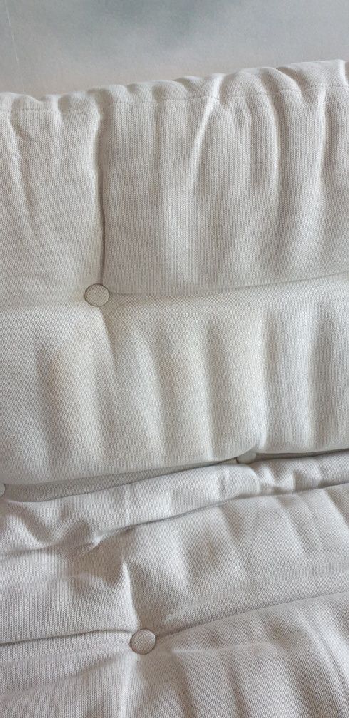 FUTON japoński Materac do rozkładanej sofy GRAB naturalny len bawełna