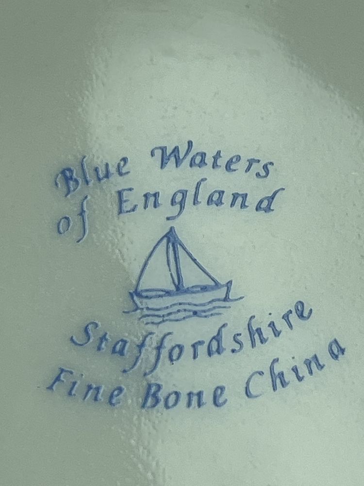 pudeleczko porcelanowe BLUE WATERS Anglia na bizuterie