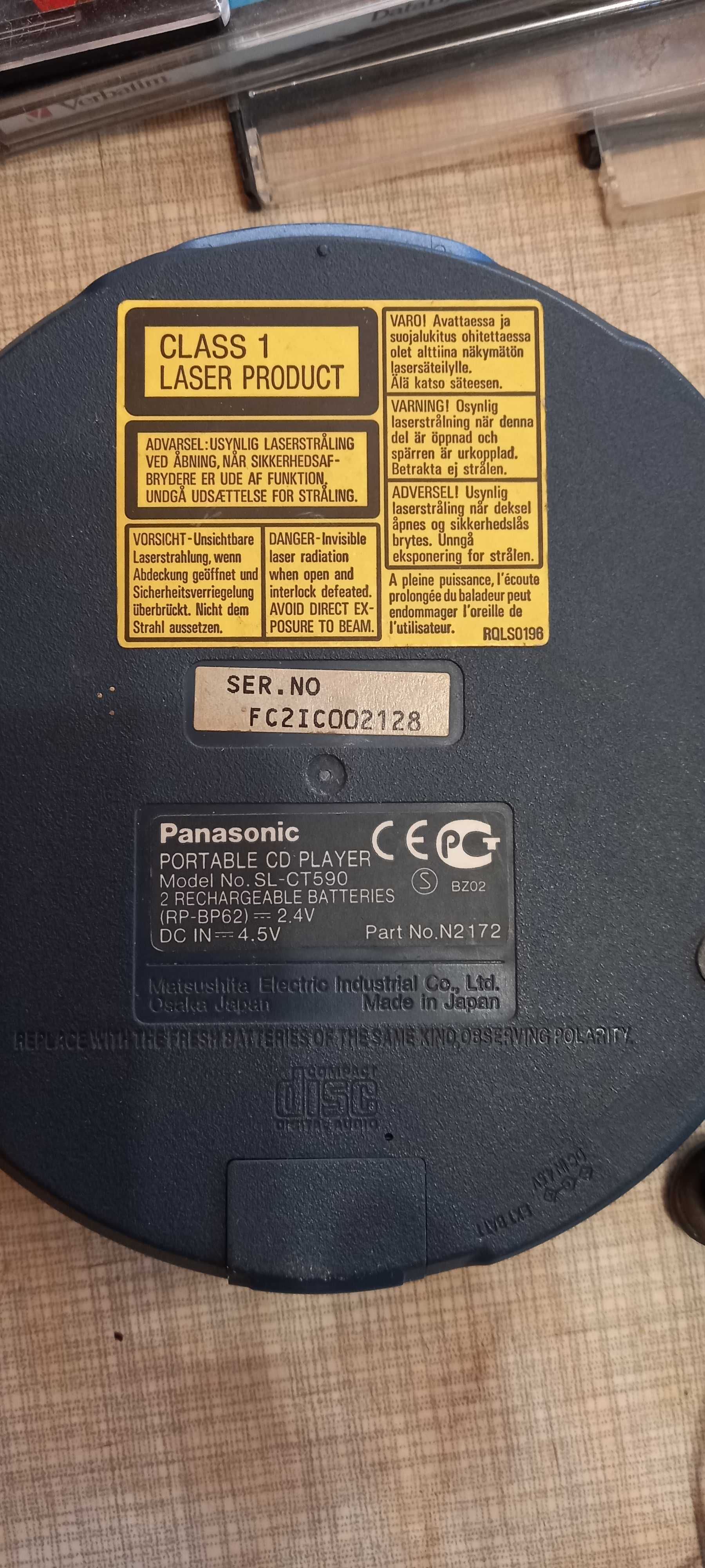 Плейер МР3 CD  PANASONIK SL-CT590 Япония рабочий