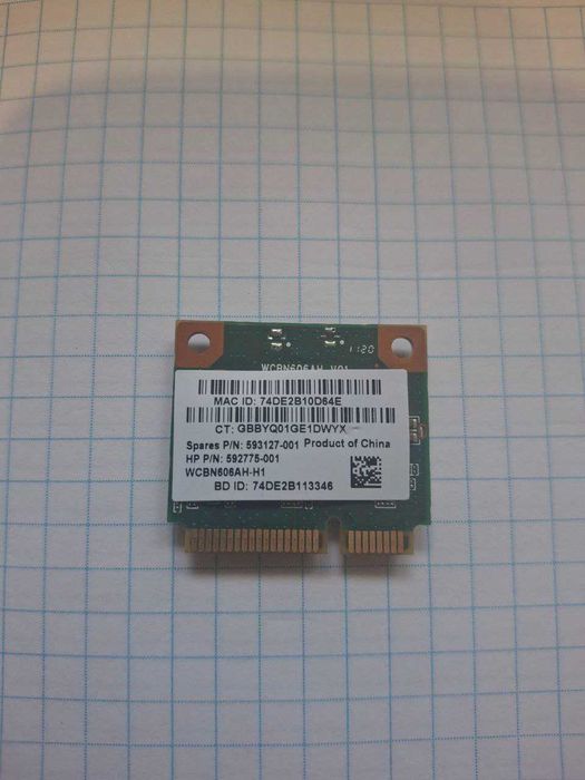 Wi-Fi модуль Atheros AR5B195, 593127-001, HP