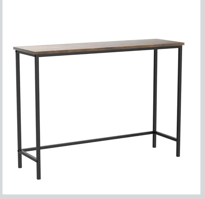 Wąski stolik, konsola, rustykalny, loftowy