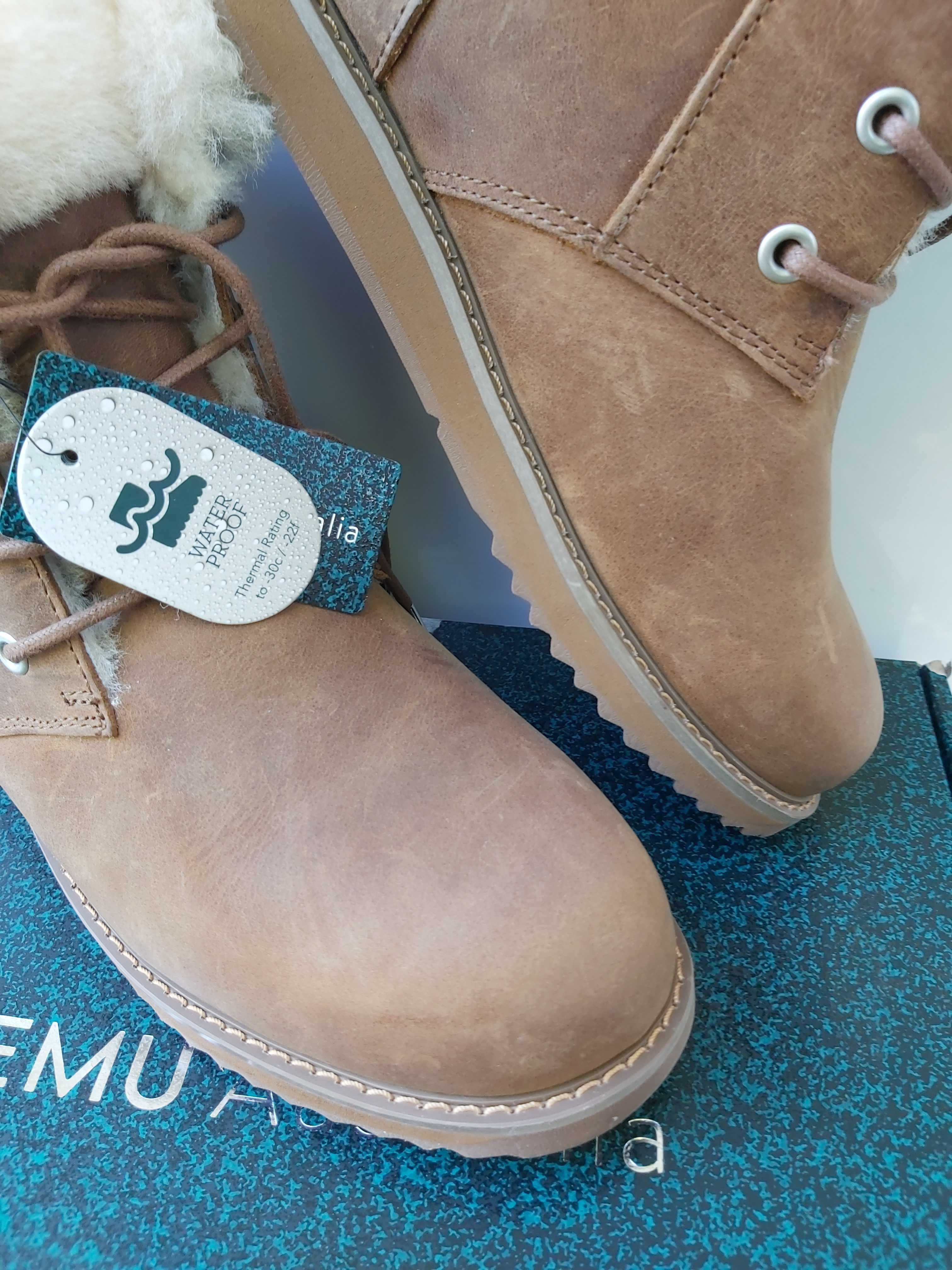 NOWE śniegowce EMU AUSTRALIA shoreline leather botki kozaki rozmiar 39