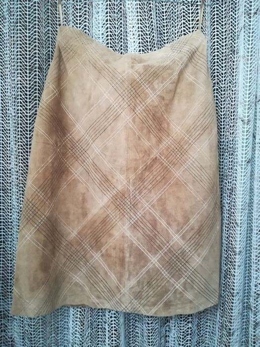 Юбка замшевая натуральная кожа кожаная