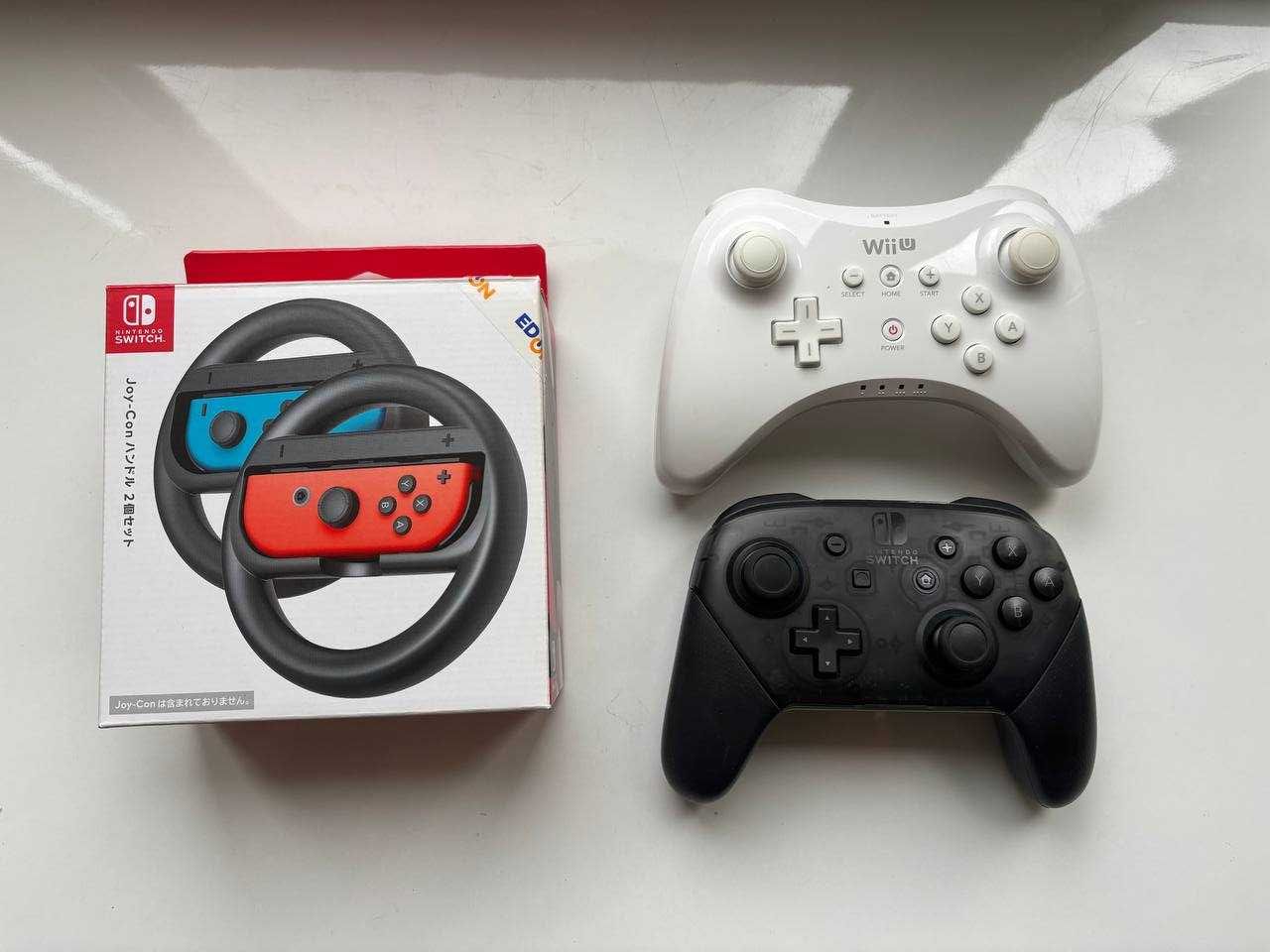Nintendo Switch Pro controller та Wii U Pro controller WUP-005 + кермо