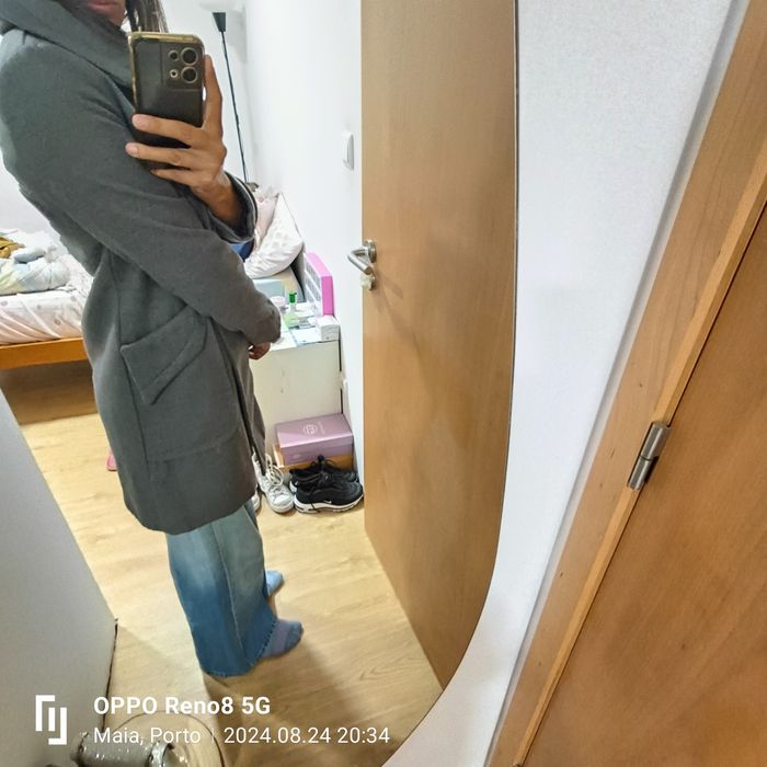 Casaco fazenda cinza